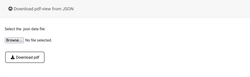 Download pdf from JSON